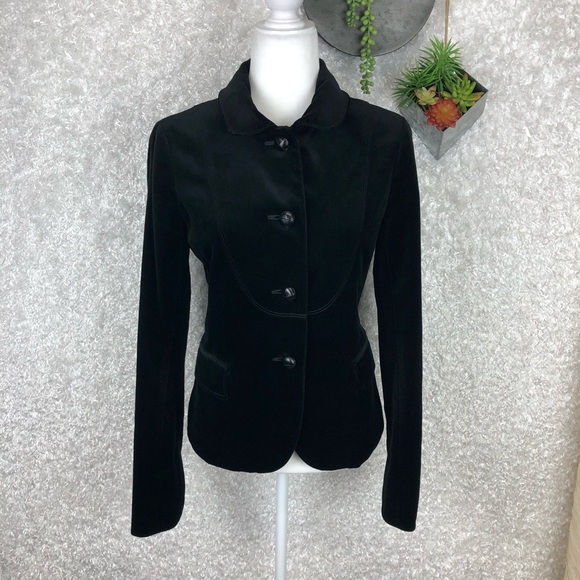 J. Crew Jackets & Blazers - J. Crew Black Velvet Jacket Blazer | 8T